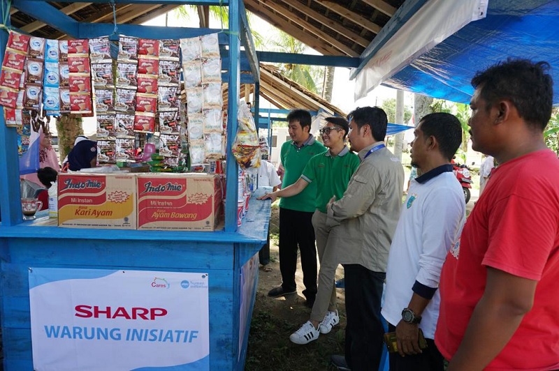 Lewat Warung Inisiatif, SHARP Indonesia Hidupkan Pandeglang Pasca Bencana Alam