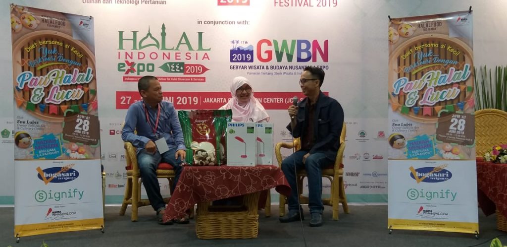 Kelas Kreatif Forum Warta Pena di Halal Indonesia Expo 2019