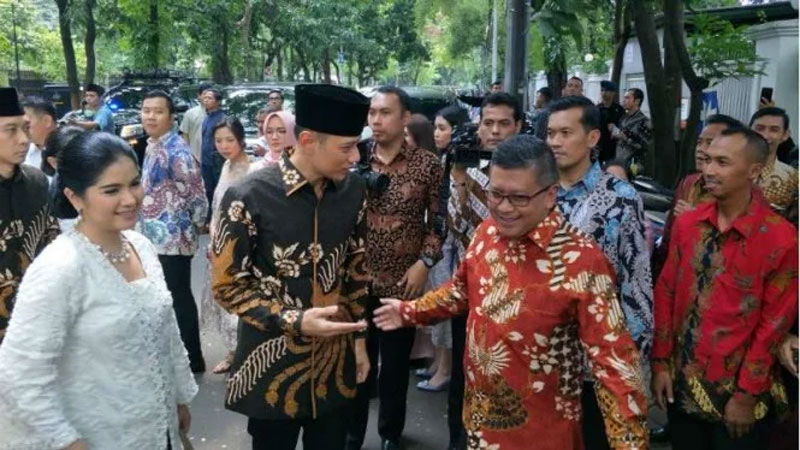 AHY dan Ibas Silaturahmi di Kediaman Megawati