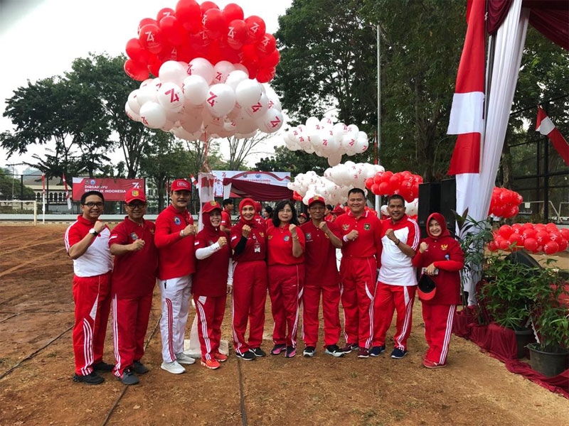 Kemendagri dan BNPP Launching Peringatan HUT RI Ke-74 dan Dirangkai dengan Pemecahan 2 Rekor MURI
