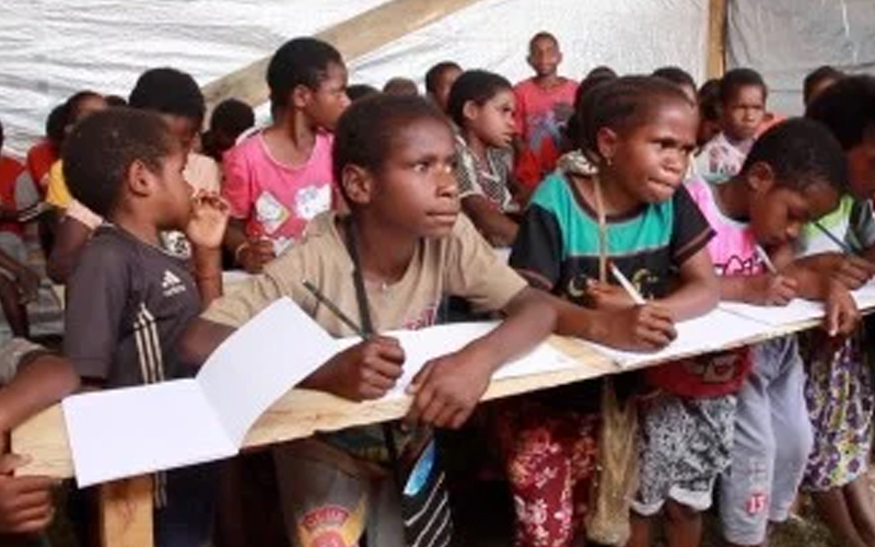 Pendidikan Anak Pengungsi Nduga di Papua Terbengkalai