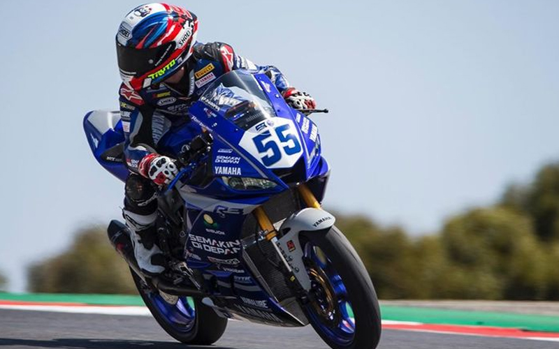 Tercepat di Superpole WSSP300 Portugal 2019, Galang Hendra Start dari Belakang