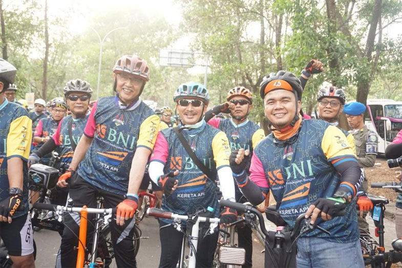 Lakukan Green Activity, BNI Syariah Implementasikan Program Bike to Work