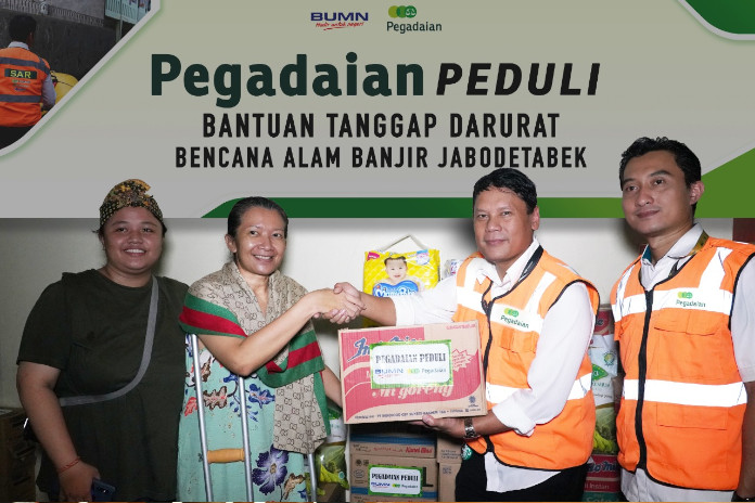 Pegadaian Respon Cepat Bantu Korban Banjir Jakarta