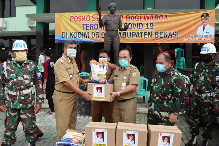 Pemkab Bekasi Launching 152.000 Paket Bantuan Sosial untuk Warga Terdampak Covid-19