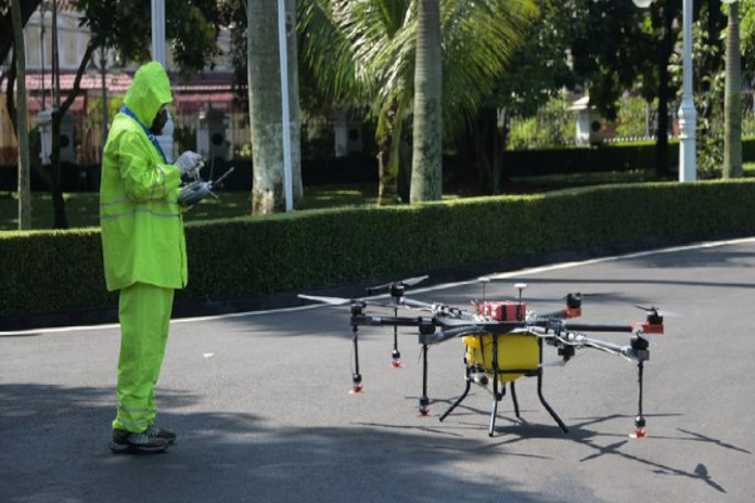 Cegah Penyebaran Corona, Pemprov Jabar Gunakan Drone