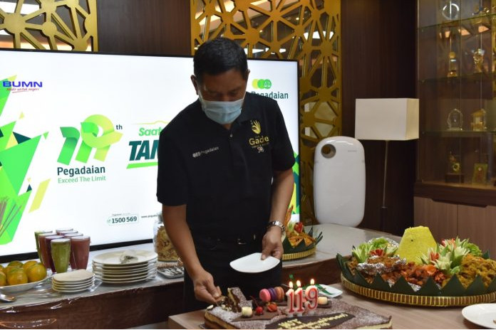 Peringati HUT ke-119 Pegadaian Bagikan 1.119 Paket Sembako dan 300 APD