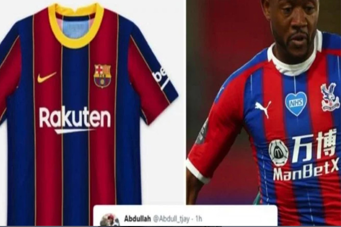 Disebut Tiru Crystal Palace Jersey Baru Barca Habis Di-bully