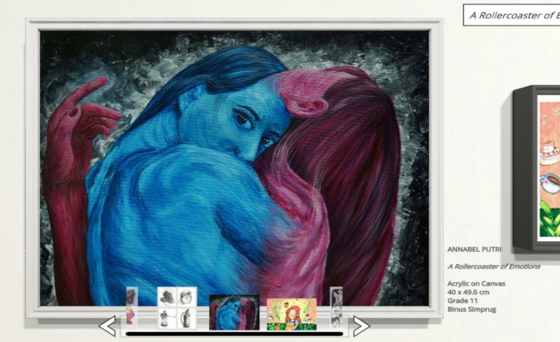 Saleh Husin: Annabel Menampilkan Lukisan A Rollercoaster Of Emotion