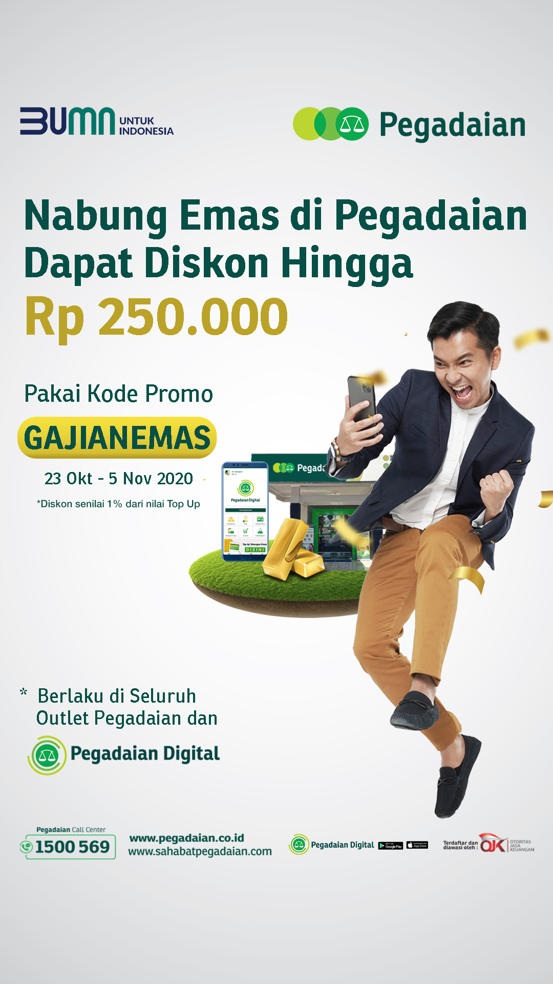 Ajak Menabung Emas, Pegadaian Beri Diskon GAJIANEMAS