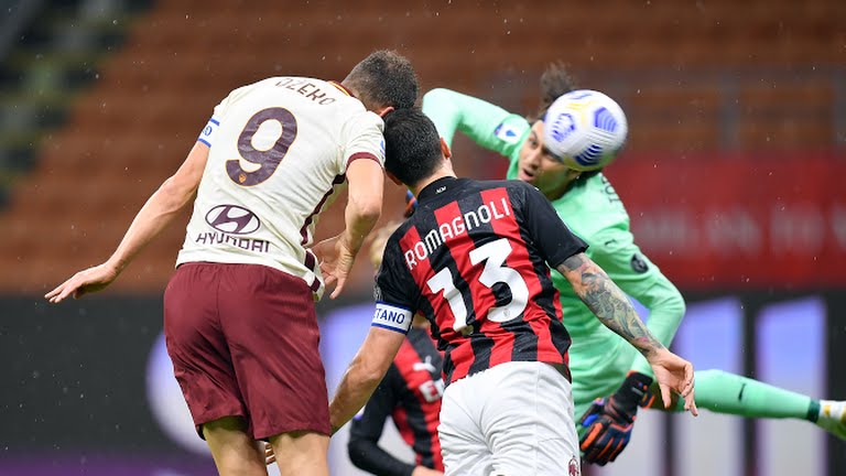 Kedigdayaan Milan Dihentikan Roma