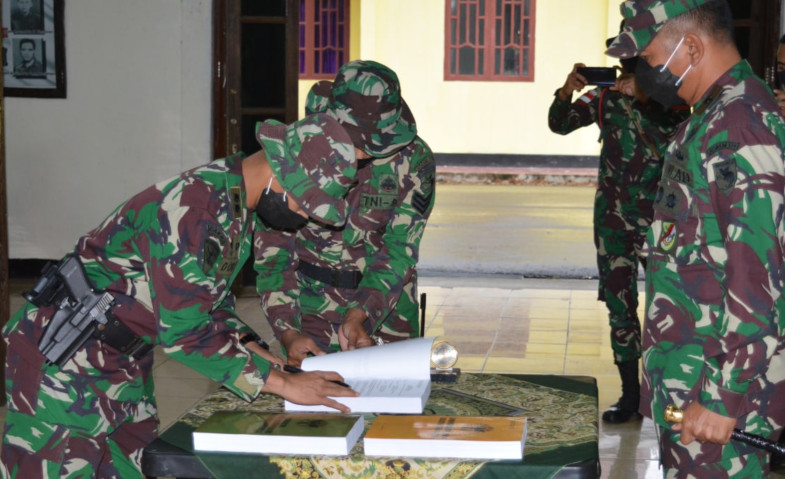 DanremÂ 174Â Merauke Pimpin Serah Terima Satgas Pamrahwan di Wilayah Mimika