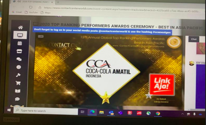 Coca-Cola Amatil Indonesia Raih 5 Penghargaan di Contact Center World Top Ranking Performers 2020-Asia Pacific Region