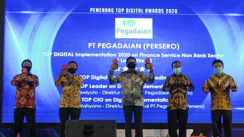 Pegadaian Dominasi Penghargaan TOP DIGITAL Innovation Award 2020
