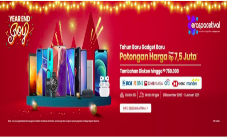 Festival Belanja Gadget Online Terbesar dan Terlengkap di Akhir Tahun
