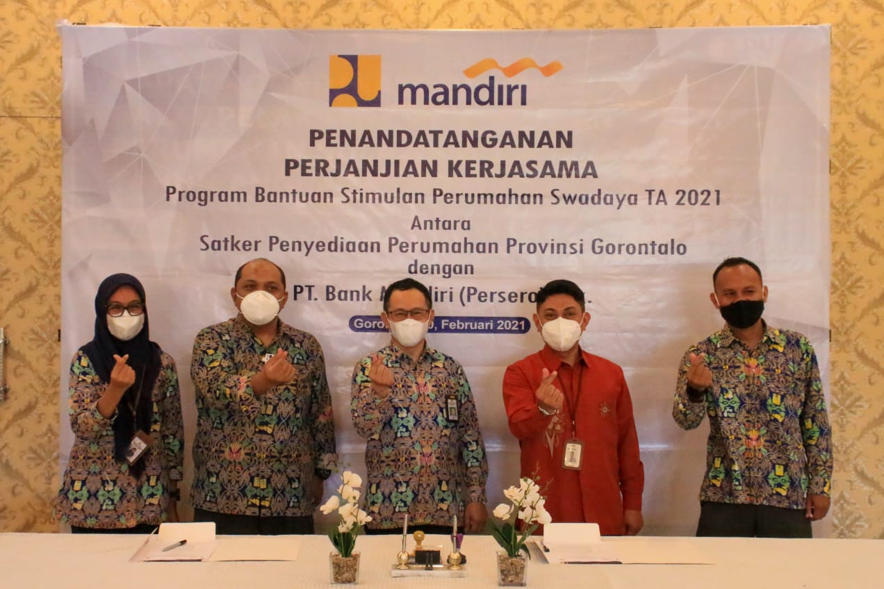 Gandeng Bank Mandiri, Kementerian PUPR Salurkan Dana BSPS Rp 2,5 Miliar Bagi Masyarakat Gorontalo