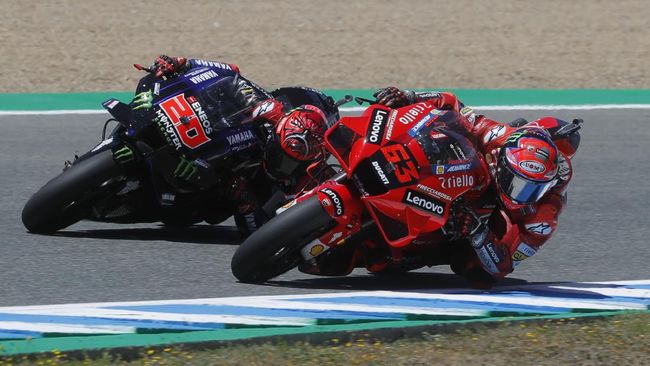 Hasil MotoGP Spanyol: Ducati Finish 1-2, Quartararo Jeblok