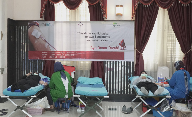 Peduli Kemanusiaan, Insan Pegadaian Gelar Donor Darah
