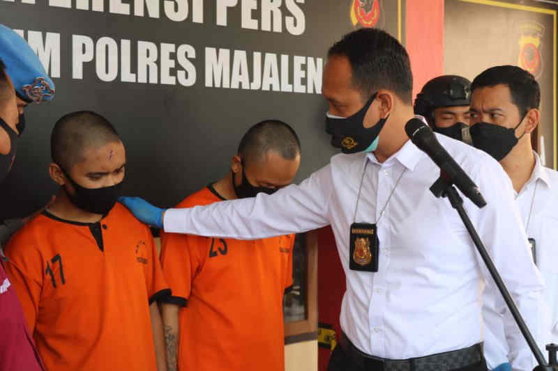 Polisi Bekuk Tiga Anggota Geng Motor Sadis di Majalengka Penganiaya Warga