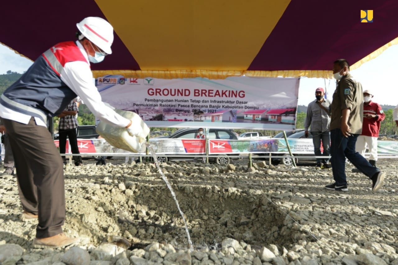 PUPR Groundbreaking Pembangunan Huntap Bagi Masyarakat Terdampak Bencana di NTB