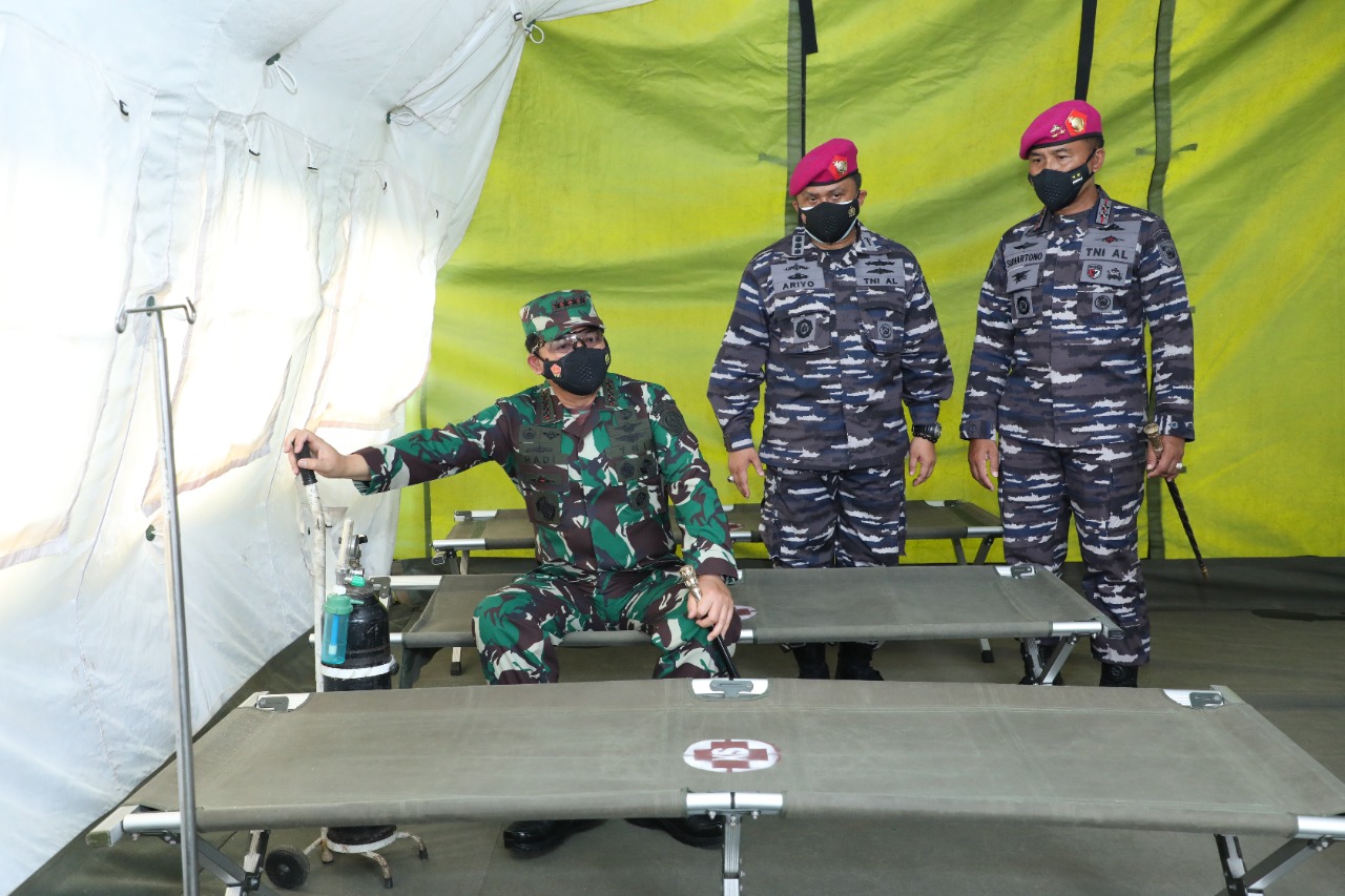 TNI Siapkan 650 Tempat Tidur Rumkitlap Bagi Isolasi OTG Covid-19