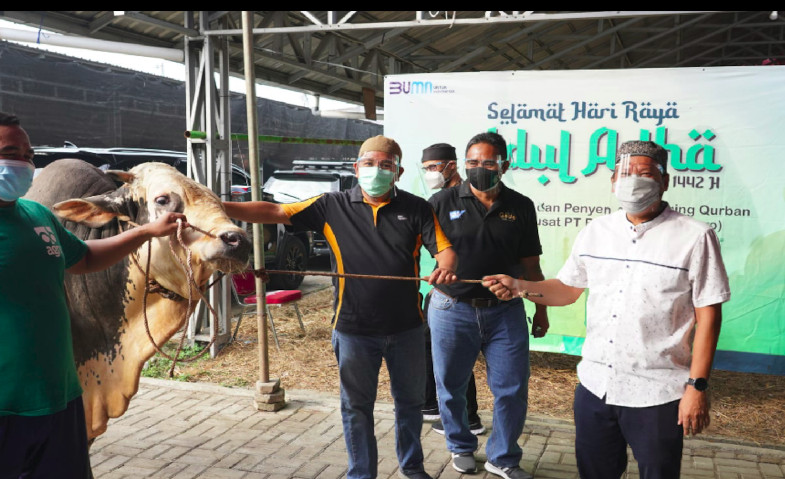 Pegadaian Salurkan 4,6 Ton Daging Qurban di DKI Jakarta dan Sekitarnya