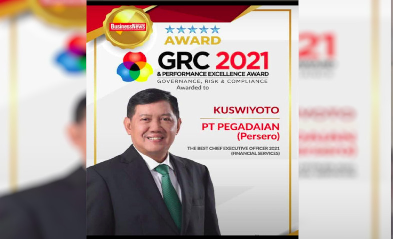Pegadaian Borong Penghargaan di Ajang GRC Award 2021