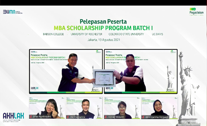 Pegadaian Berangkatkan Peserta Penerima Beasiswa MBA ke Amerika Serikat