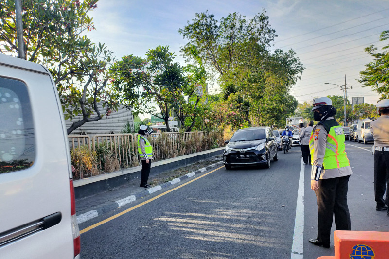 Polisi masih Perketat Perbatasan Surabaya-Sidoarjo