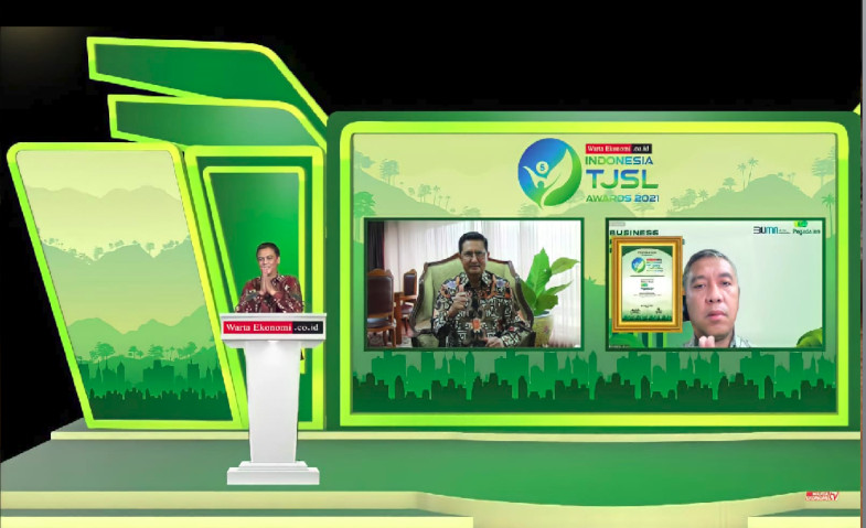 Bantu Atasi Pandemi, Pegadaian Raih Penghargaan Best TJSL 2021