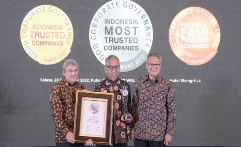 Pegadaian Diganjar sebagai Perusahaan Tepercaya di Ajang GCG Award 2022
