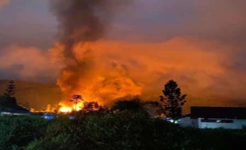 Bikin Ulah Lagi, KKB Bakar Kantor Dukcapil Pegunungan Bintang