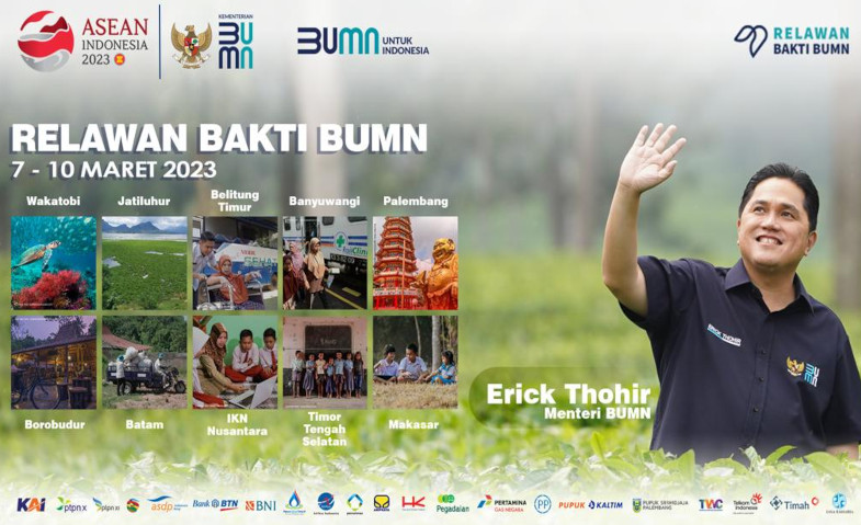 Erick Thohir Dorong Kontribusi Pegawai BUMN melalui Program Relawan Bakti BUMN