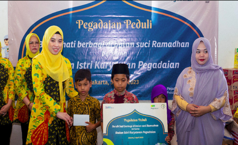 Rayakan HUT Ke-122 Pegadaian, Ikatan Istri Karyawan Pegadaian Manfaatkan Momen Berbagi ke Panti Asuhan