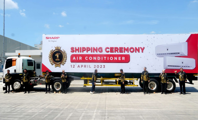 Jadi Basis Ekspor Asia, Sharp Indonesia Lakukan Pengiriman Pertama Produk AC Dalam Negeri