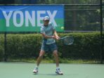 Petenis asal Bandung, Jason Halim (17) berhasil melangkah ke semi final tunggal putra pekan pertama Detec International Junior Championship 2023.