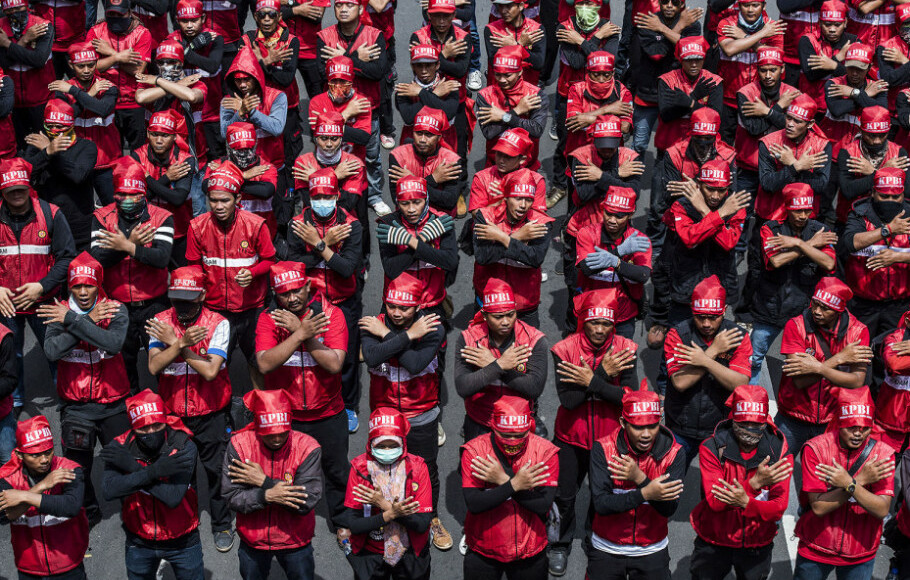 Ribuan Personel Gabungan TNI-Polri Amankan Peringatan May Day