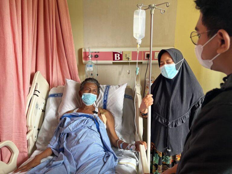Salah satu pasien BPJS, Bapak Bambang saat berbagi cerita. BPJS kes
