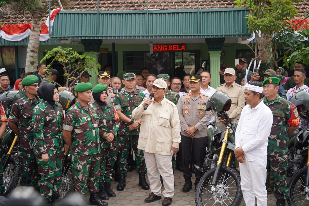 Perkuat Komando Teritorial, Menhan Salurkan Motor Operasional Babinsa Kodim 0609/Cimahi