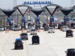 Tampak suasana Tol Palimanan yang diyakini ramai saat arus mudik Idul Adha. Foto: NTMC Polri