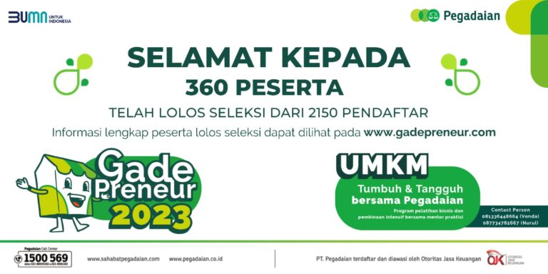 Wow, Lebih 2000 UMKM Berminat Ikuti Program Pengembangan dari Pegadaian      
