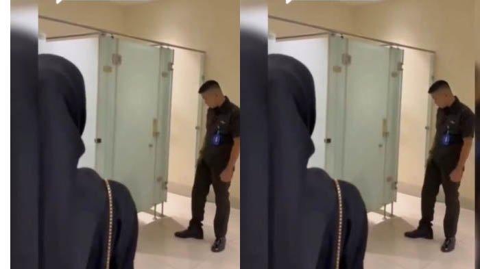 Viral Kepergok Pengunjung, Remaja Menggunakan Seragam Syok, diGedor Satpam Berduaan Ditoilet Mall