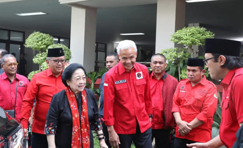 Megawati dan Ganjar Kunjungi Kantor DPD PDI-P DIY