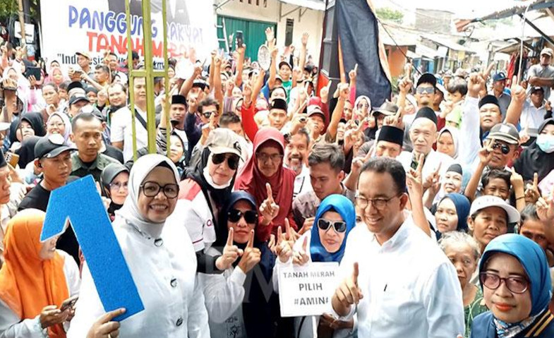 Anies Baswedan Kampanye di Kampung Tanah Merah