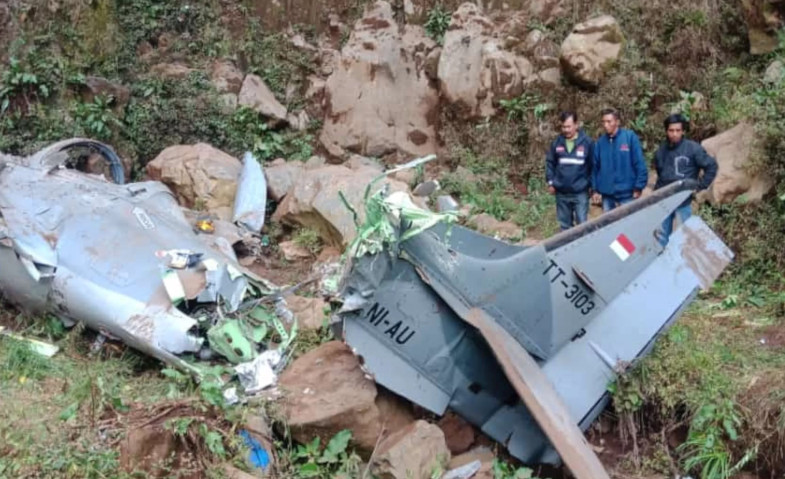 Evakuasi Pesawat TNI Terkendala Cuaca Buruk