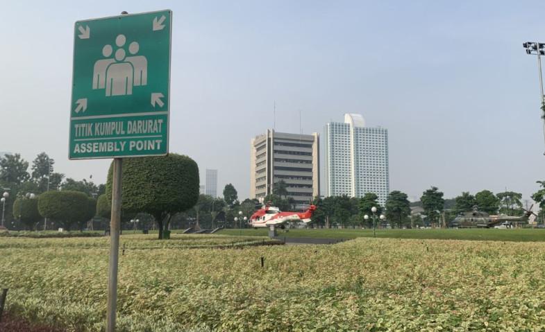 Jelang Sidang Tahunan, Helikopter Hingga Rantis Bersiaga di DPR